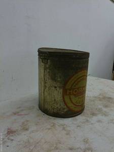 lot 173 image: Vintage Hornel Lard Tin Container