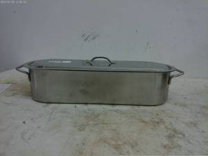 lot 176 image: Stainless Steel Fish Poacher with Insert and Lid
