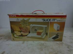 lot 196 image: Krups SLICEIT Fold-Up Electric Food Slicer