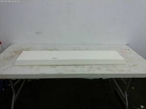 lot 205 image: White Rectangular Block with Mounting Brackets