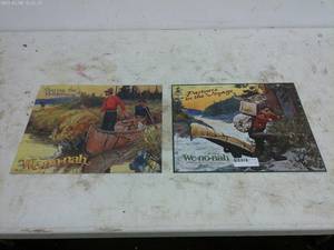 lot 218 image: Wenonah Canoe Posters - Sharing the Wilderness and Partners in the Voyage