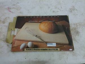 lot 219 image: Winsome Wood Marble Pastry Board 30.5 x 46 cm