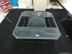 lot 231 image: Outdoor Metal Fire Pit Table