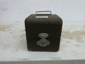 lot 266 image: Vintage Metal Storage Box with Handle and Latch