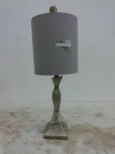 lot 273 image: Modern Brushed Nickel Table Lamp with Shade