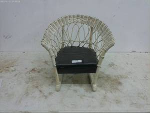 lot 279 image: Vintage Wicker Doll Rocking Chair