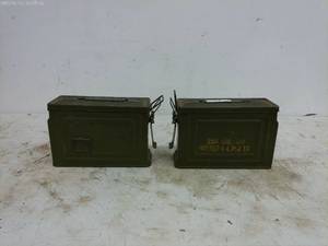 lot 286 image: Metal Ammunition Storage Boxes - Set of 2