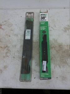 lot 287 image: MTD 38 Inch Blade Set for Lawn Tractors
