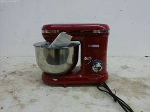 lot 290 image: VIVOHOME Red Tilt-Head Stand Mixer with Stainless Steel Bowl