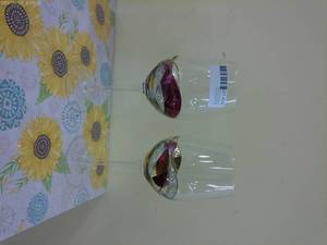 lot 319 image: Set of Decorative Wine Glasses