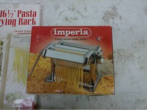lot 349 image: Imperia Pasta Maker and Drying Rack Set