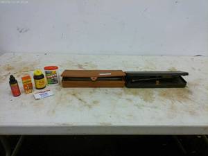 lot 371 image: Gun Cleaning Kit with Oil, Patches, and Wipes