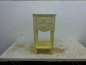 lot 372 image: Vintage Wooden Side Table with Drawers