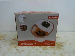 lot 377 image: Carepeutic Motorized Foot and Leg Spa Bath Massager