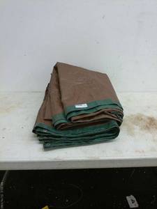 lot 477 image: Heavy Duty Brown and Green Tarp