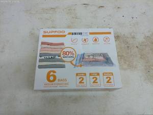 lot 487 image: SUPFOO Vacuum Storage Bags 6-Pack