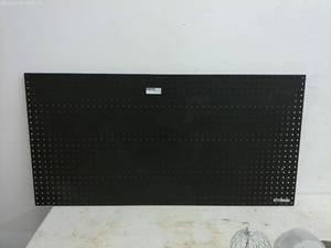 lot 455 image: Uline Black Pegboard Panel