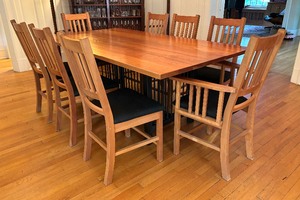 Room and Board Dining Table and Eight Chairs