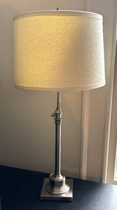 Brushed Nickel Based Table Lamp