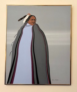 Lone Crow Original Painting by Kim Means