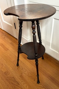 Unique Shaped Antique Lamp Table