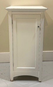 Petite White Stylish Storage Cabinet
