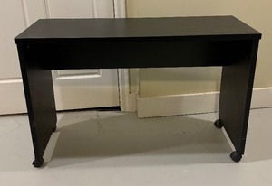 Black Console Table on Casters