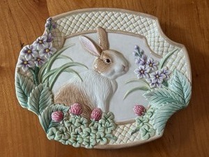 Fitz and Floyd Rabbit Motif Dish