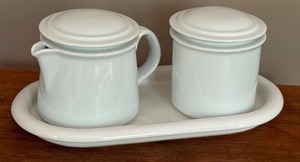 Dansk Cream and Sugar Set with Under Plate