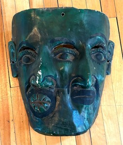 Marvelous Vintage Double Faced Decorative Wall Hanging Mask