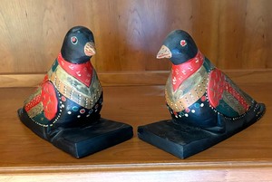 Beautiful Bird Bookends  Decor