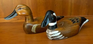 Decorative Wooden Duck Figurines