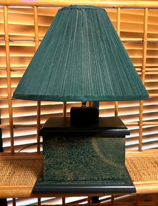 lot 50 image: Gorgeous Green Table Lamp