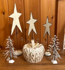 lot 79 image: Festive Candle Holders, Trees and Pumpkin Decor