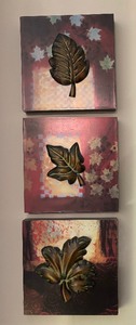 lot 82 image: Set of Three Leaf Motif Prints