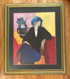 lot 36A image: Framed Suzanne Print by Itzchak Tarkay