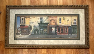 lot 172 image: European Scenic Street Scene Print