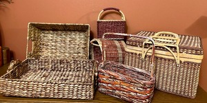 lot 254 image: Variety of Wicker Storage Baskets