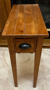 lot 258 image: Petite Side Table with Small Drawer