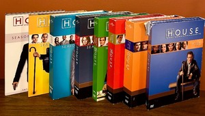 lot 345 image: HOUSE Collection of DVDs Seasons One Through Eight