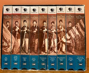 lot 347 image: Classic Collection of VHS Tapes of Civil War Series from PBS