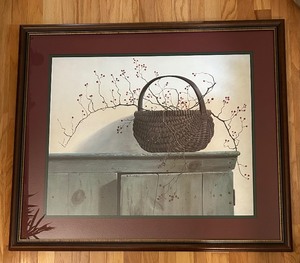 lot 230 image: Framed Pauline Eble Campanelli Wild Rose Berries Print