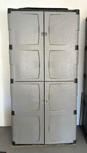 lot 263 image: Rubbermaid Storage Four Door Cabinet