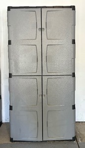 lot 264 image: Rubbermaid Storage Four Door Cabinet