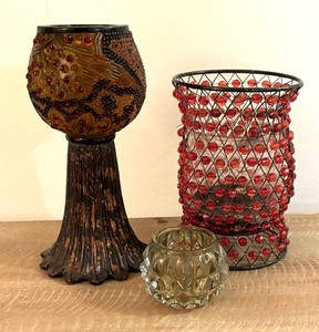lot 364 image: Variety of Three Charming Candle Holders