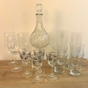 lot 360 image: Variety of Glassware with Decanter