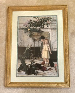 lot 384 image: The Broken Flower Pot Print by Jan C. Varhas