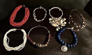 lot 149 image: Trendy Beaded Necklaces