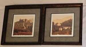lot 419 image: Pair of Framed and Matted J Melia Prints