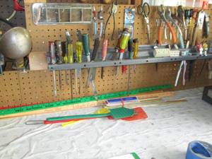 lot 96 image: Assortment of pliers chisels screwd...